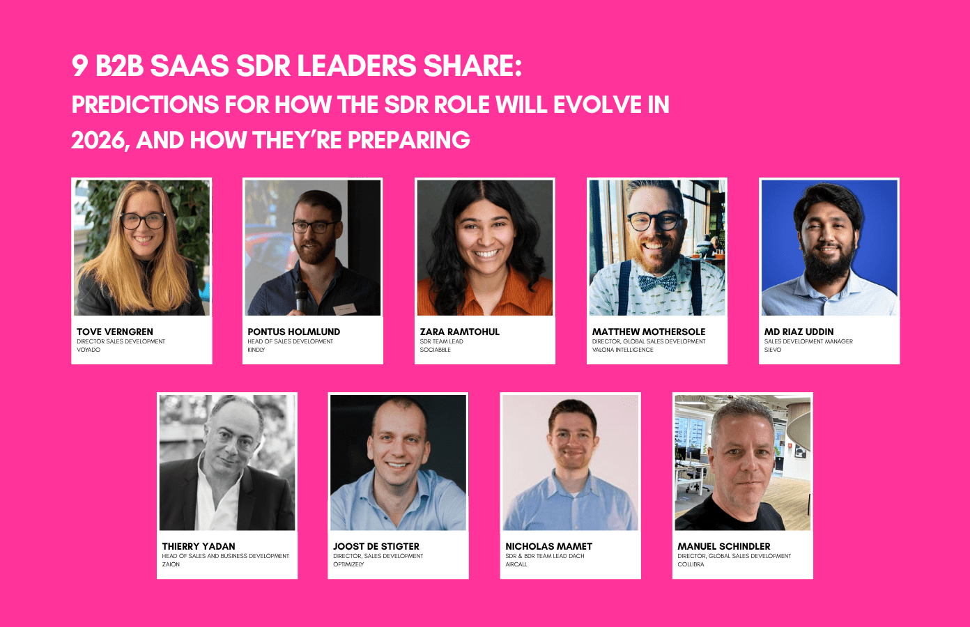 27 predictions for how the SDR role will evolve in 2026, and how to ...